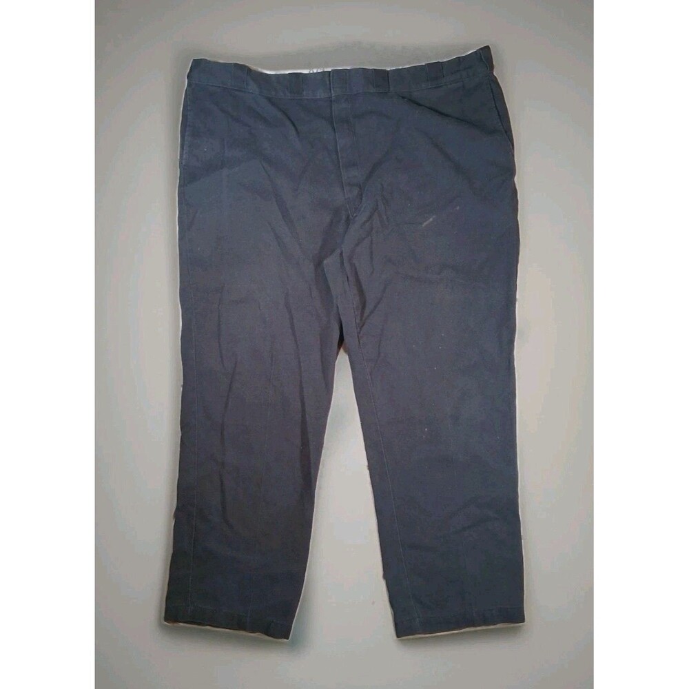 Dickies 874 Original Fit Navy Blue Pants Men's Work Flex Sz 48x32 (46x30)